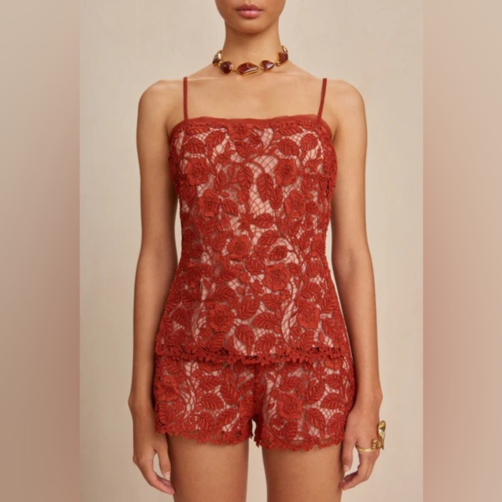 Cult Gaia Lorelei Top In Sienna In Gold XS new with tags